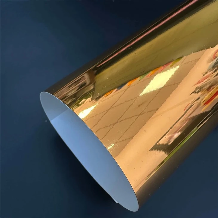 Holografikus motorkerékpár-vinil-arany